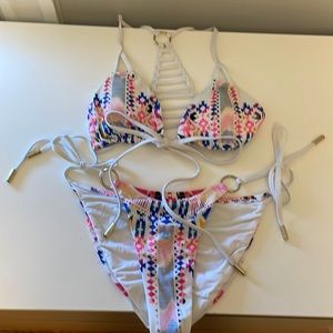 Red Carter String bikini